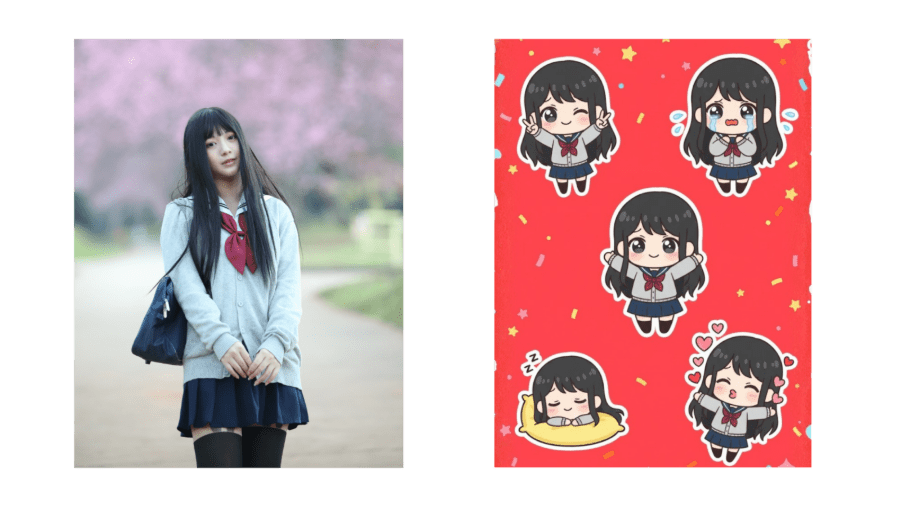 Chibi Emoji Sticker  nano banana  ai generated